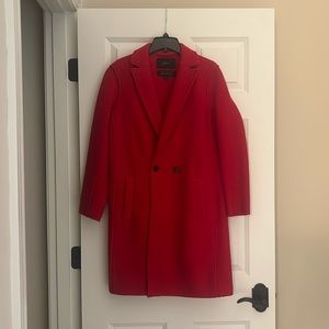 J. Crew Boiled Wool Red Coat